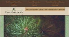 Desktop Screenshot of pinesfunerals.com